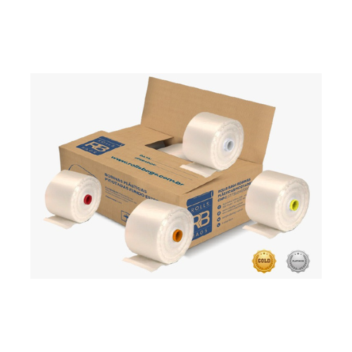 Bobinas Plásticas Picotadas Fundo Estrela